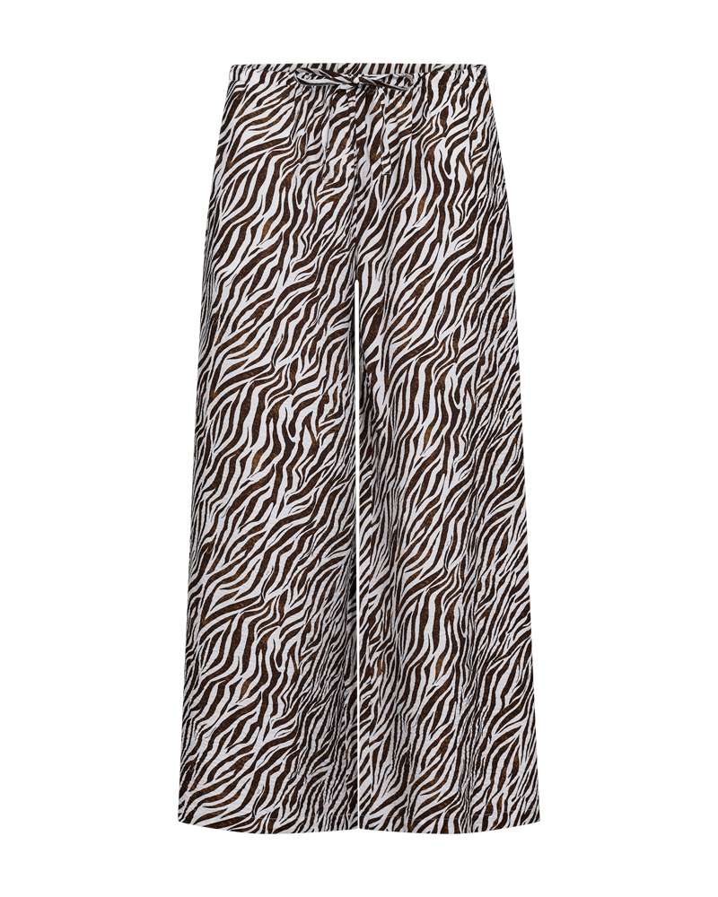 Freequent Mele Broek brilliant white w. coffee bean