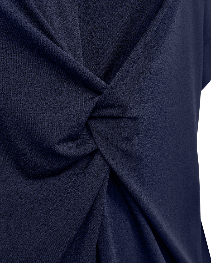 Freequent Floi Jurk Knot donkerblauw