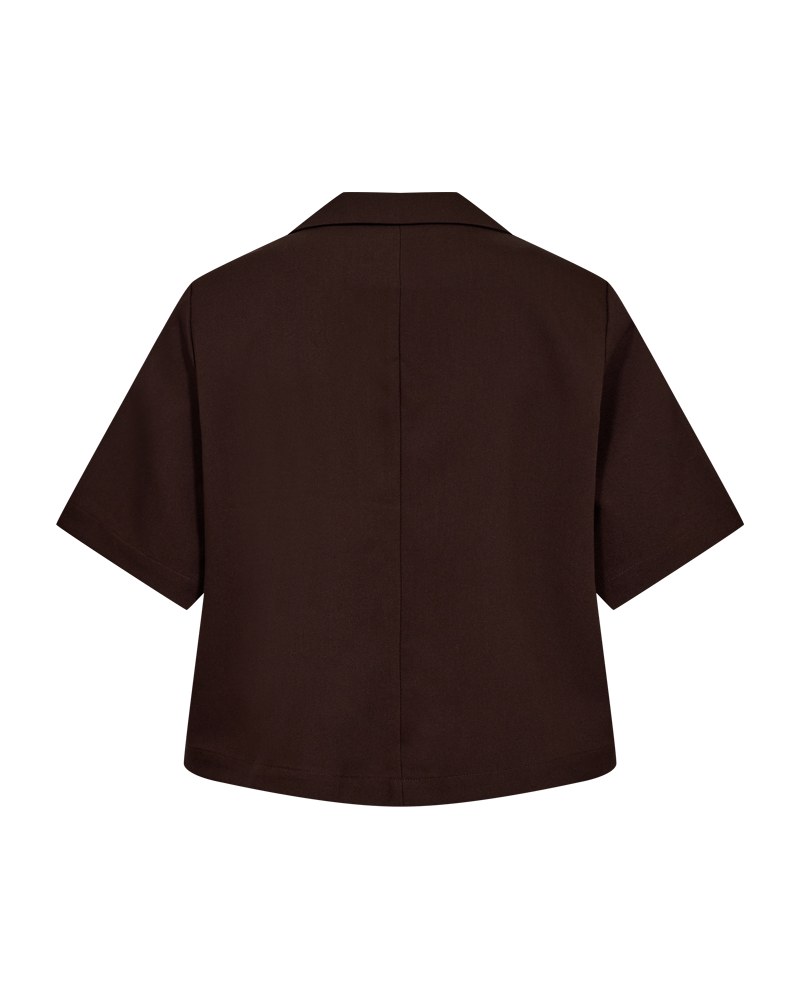 Freequent Maeve Blazer Cropped coffee bean