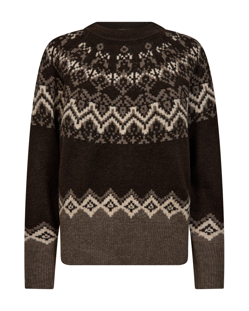 Freequent Merla Pullover Mole w. Morel