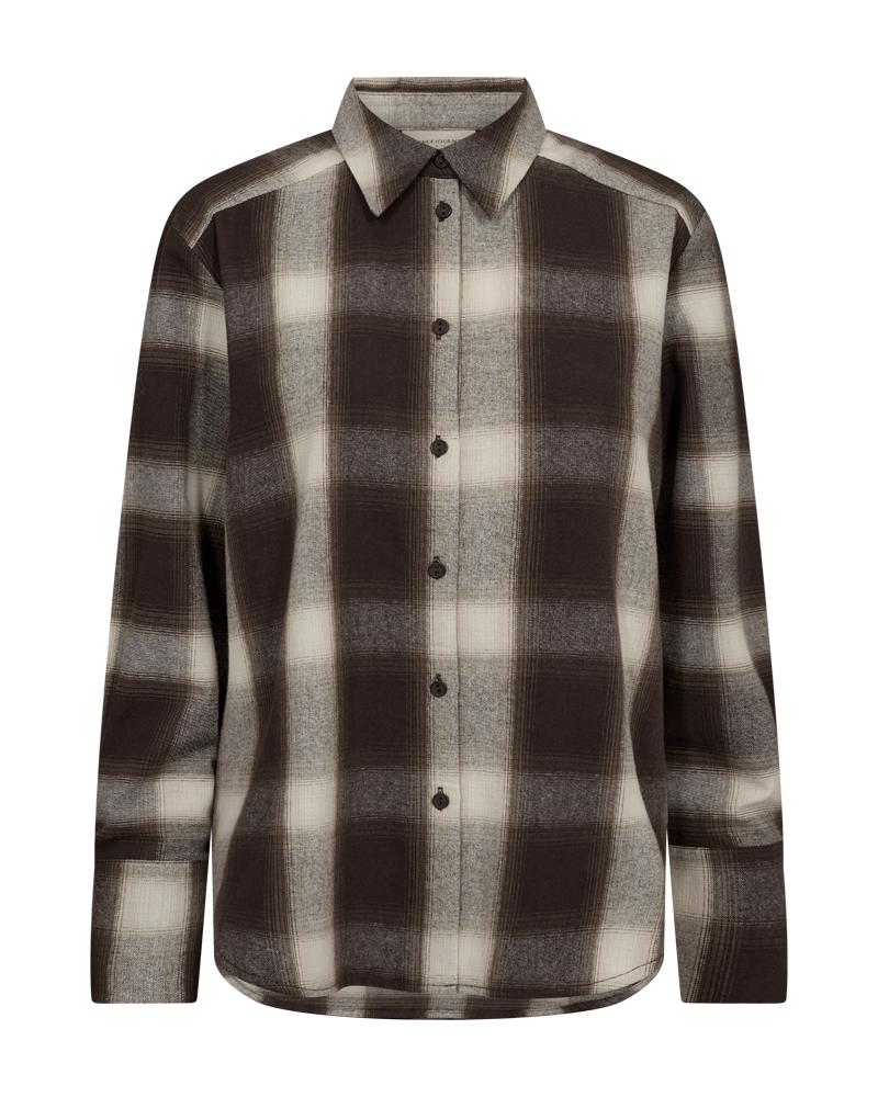 Freequent Erino Check Shirt Mole w. Morel