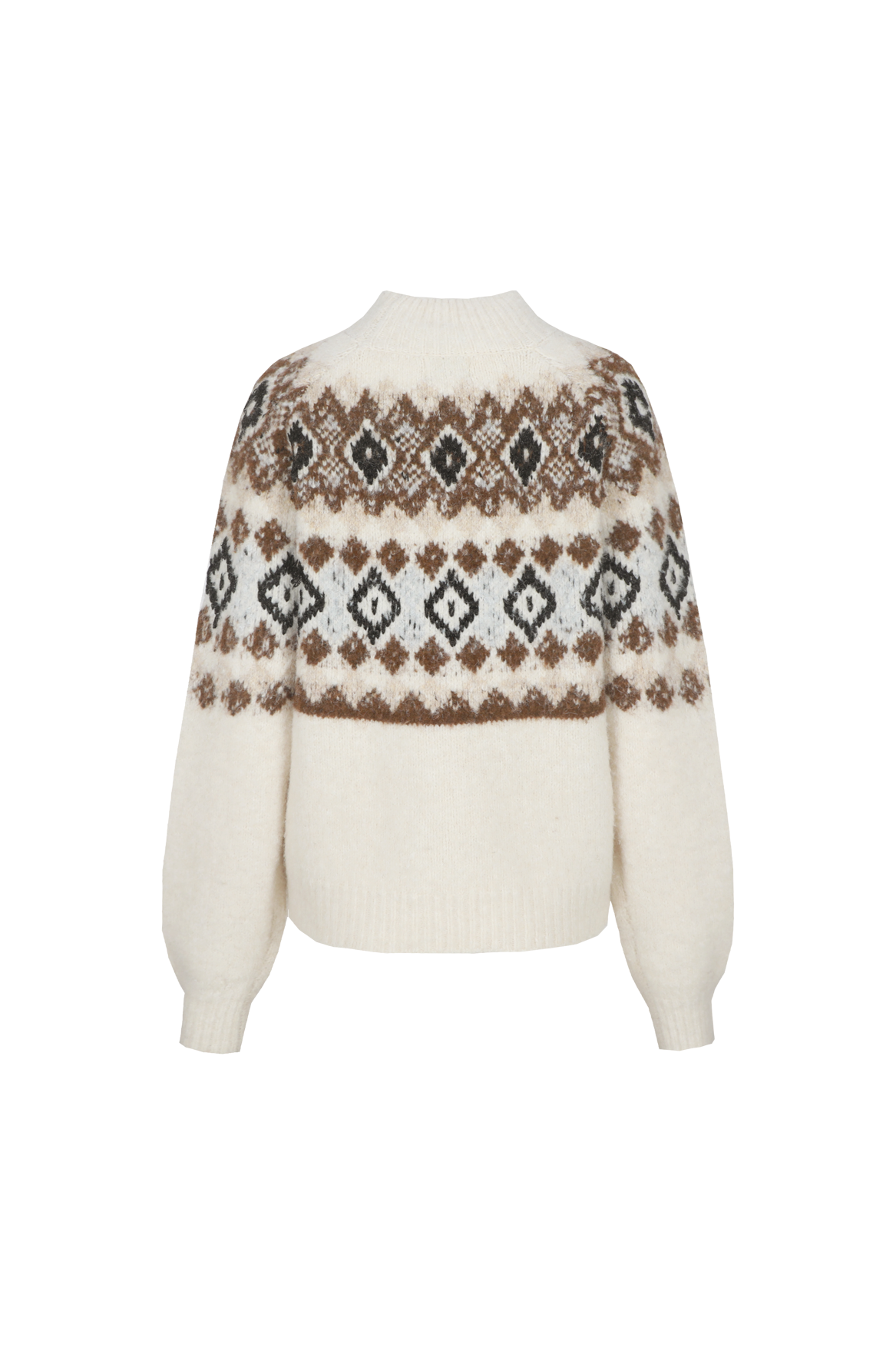 C&S Khadija Knit Pullover sand/dark walnut