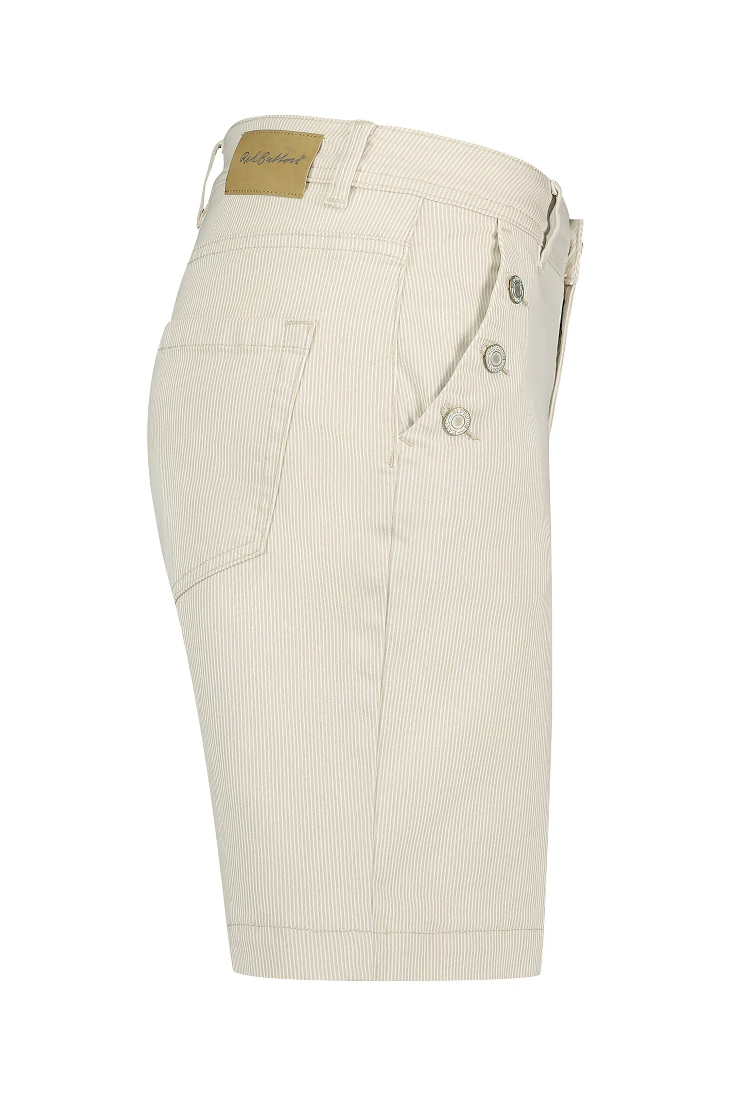 Red Button Bibette Short Denim Stripe sand
