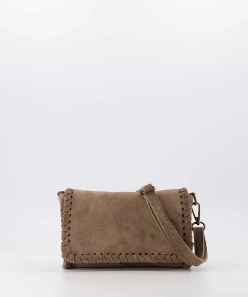 Romee Crossbody Tas Suede Taupe T340