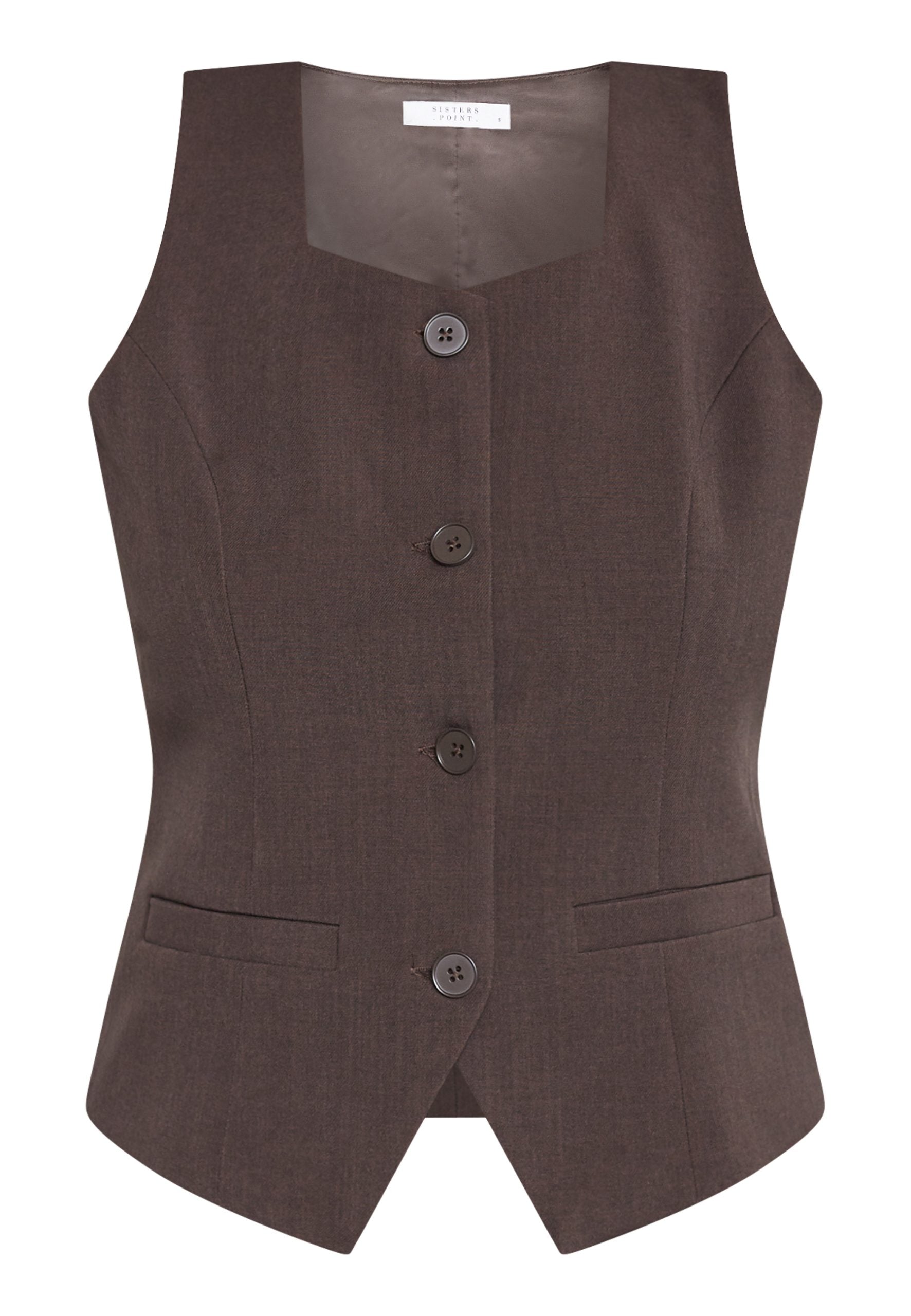 Sisterspoint Gema Gilet dark chocolate