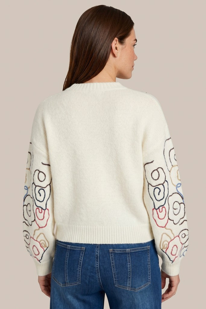 C&S Wings Knit Pullover wool white/colour