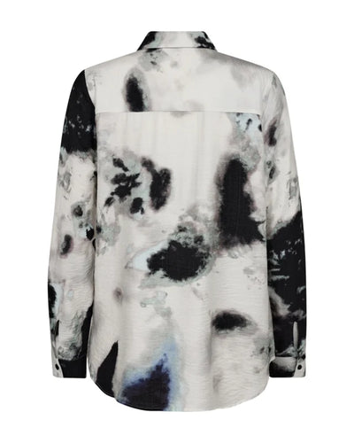 Freequent Silla Blouse black dusty turquoise 1750