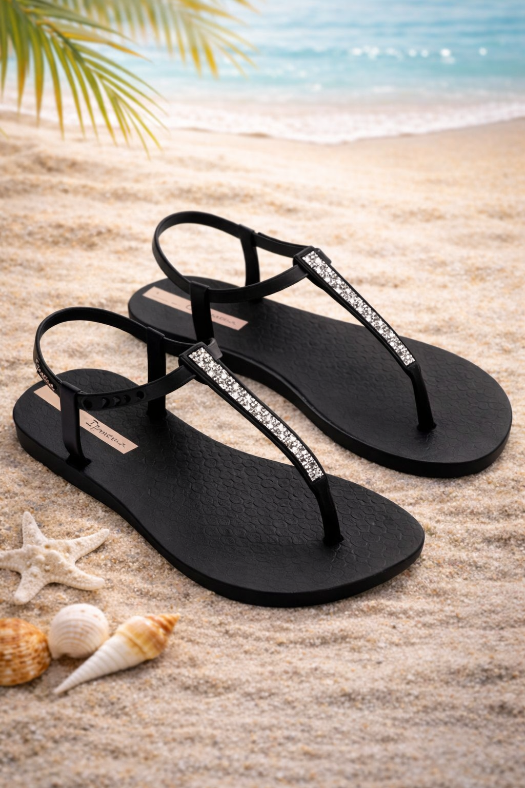 Ipanema Class Chic Slippers black crystal