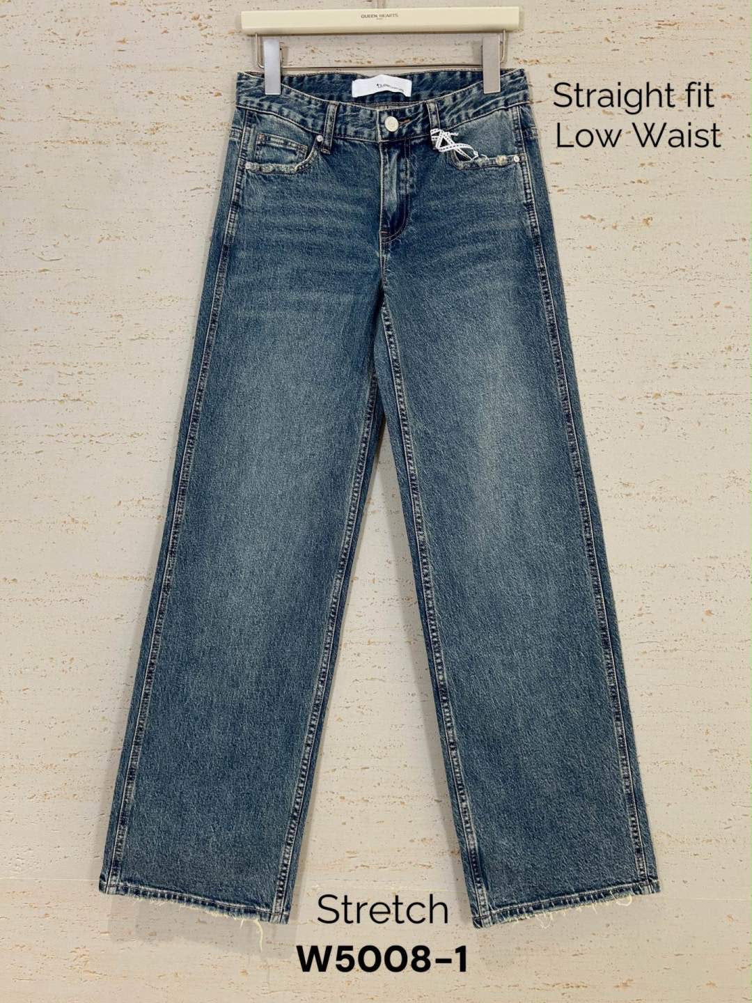 Queen Hearts Jeans W5008-1 washed blue