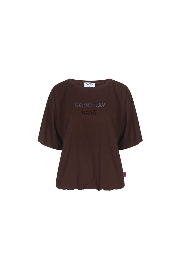 Fluresk Dez T-Shirt dark chocolate