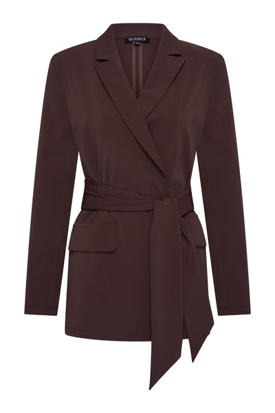 Mi Piace Travel Blazer Belted 202823 espresso