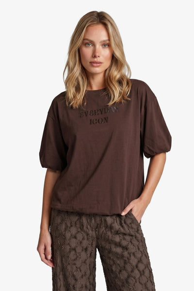 Fluresk Dez T-Shirt dark chocolate