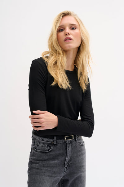 My Essential Wardrobe Modal Top zwart