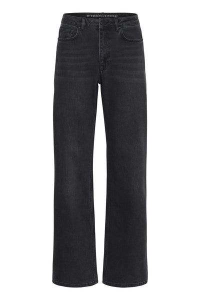 My Essential Wardrobe Louis 139 High Wide Broek L34 black retro wash
