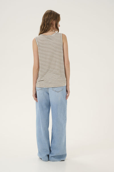 My Essential Wardrobe LisaMW Stripe Top major brown striped