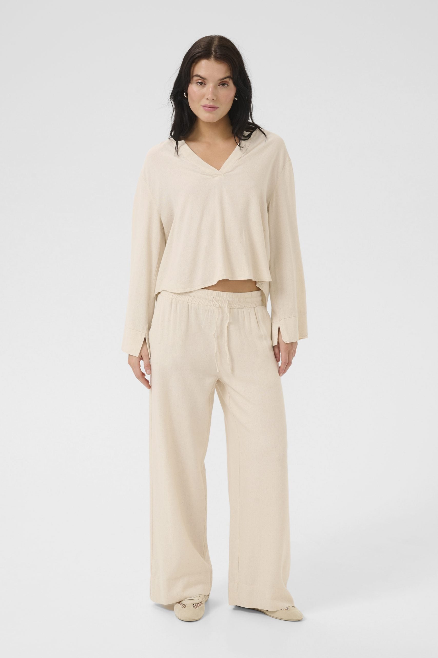 My Essential Jeans Wardrobe DiasMW Broek almond milk melange