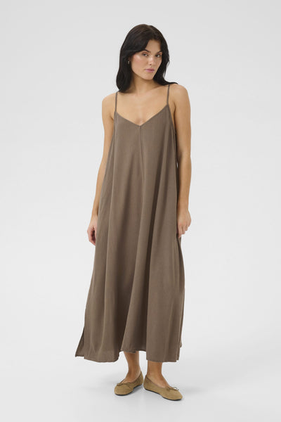 My Essential Wardrobe DiasMW Nelly Strap Jurk walnut