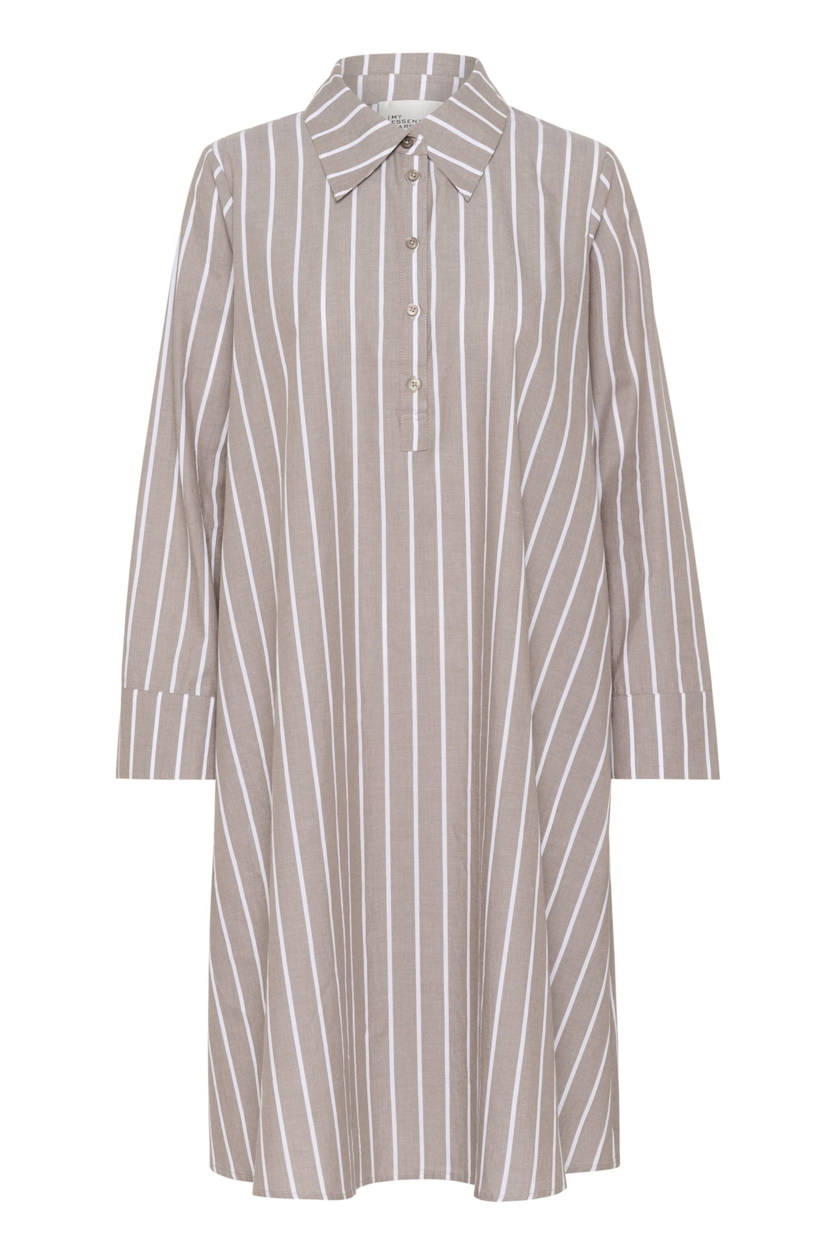 My Essential Wardrobe KionaMW Jurk walnut striped