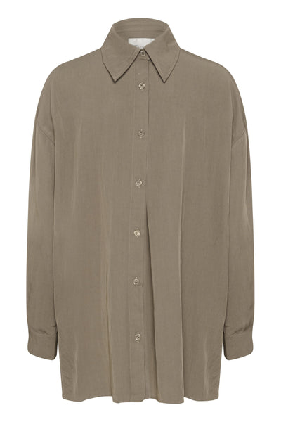 My Essential Wardrobe GildaMW Boxy Shirt walnut