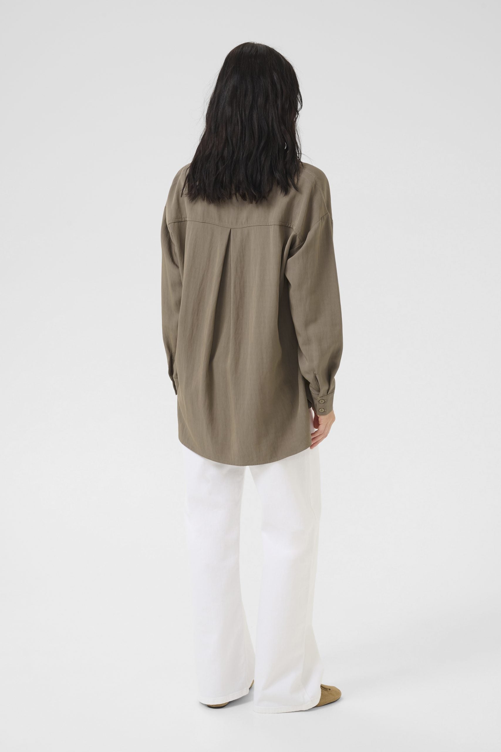 My Essential Wardrobe GildaMW Boxy Shirt walnut