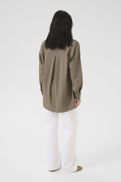 My Essential Wardrobe GildaMW Boxy Shirt walnut