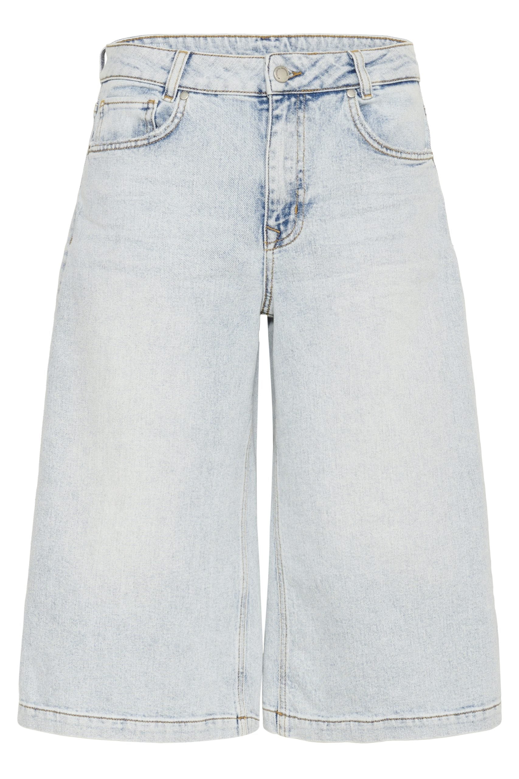 My Essential Jeans Wardrobe DangoMW 139 High X-Wide Shorts light blue retro wash