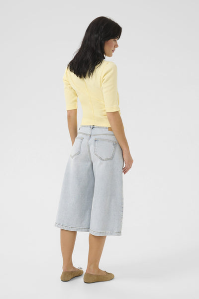 My Essential Jeans Wardrobe DangoMW 139 High X-Wide Shorts light blue retro wash