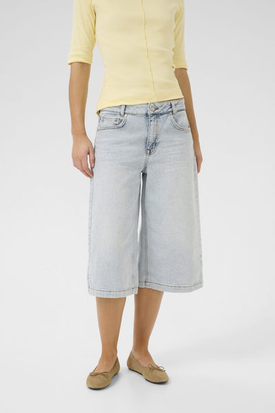 My Essential Jeans Wardrobe DangoMW 139 High X-Wide Shorts light blue retro wash