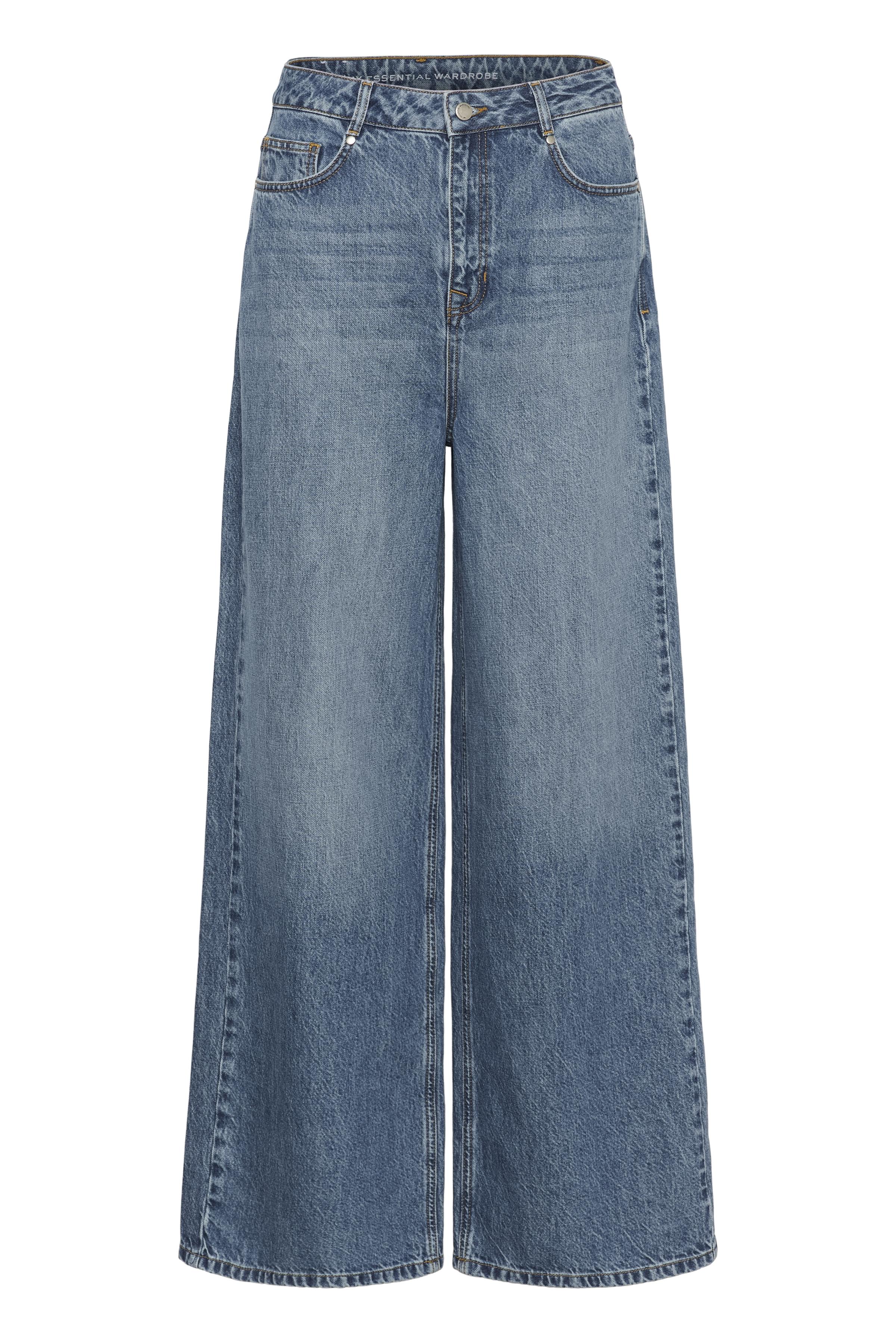My Essential Wardrobe Jessie 174 Low Crotch X Wide L31 medium blue vintage wash