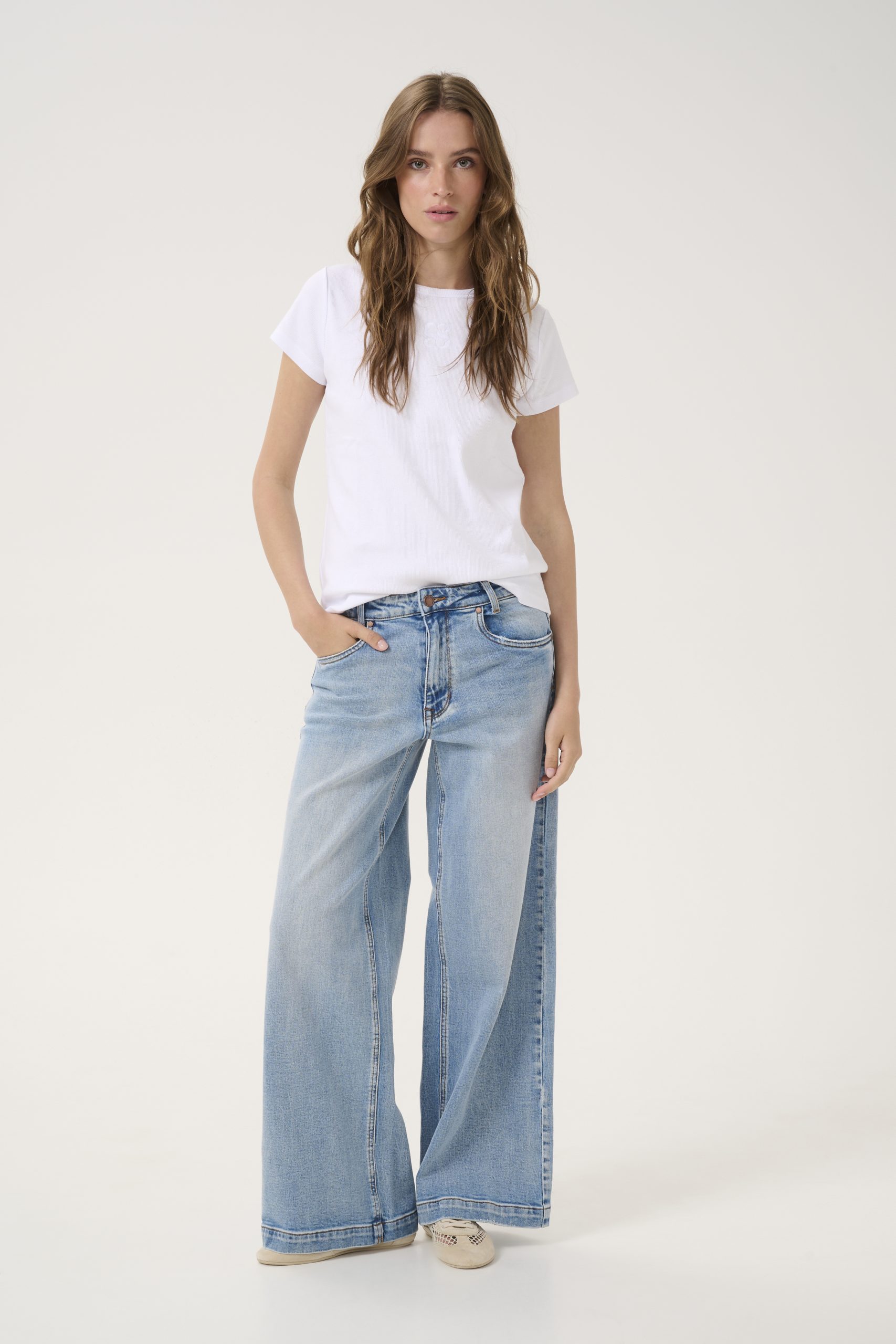 My Essential jeans Wardrobe jeans DangoMW 144 High X-Wide Broek L34 light blue retro wash