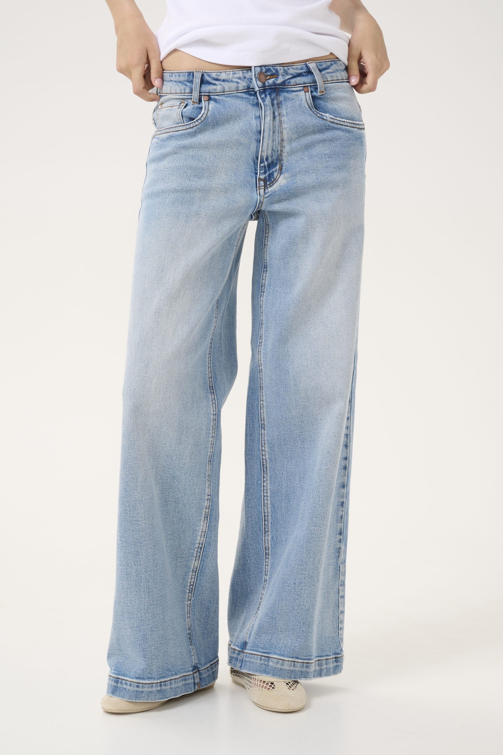 My Essential jeans Wardrobe jeans DangoMW 144 High X-Wide Broek L34 light blue retro wash