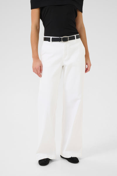 My Essential Wardrobe Lara 149 Wide Broek L34 bright white
