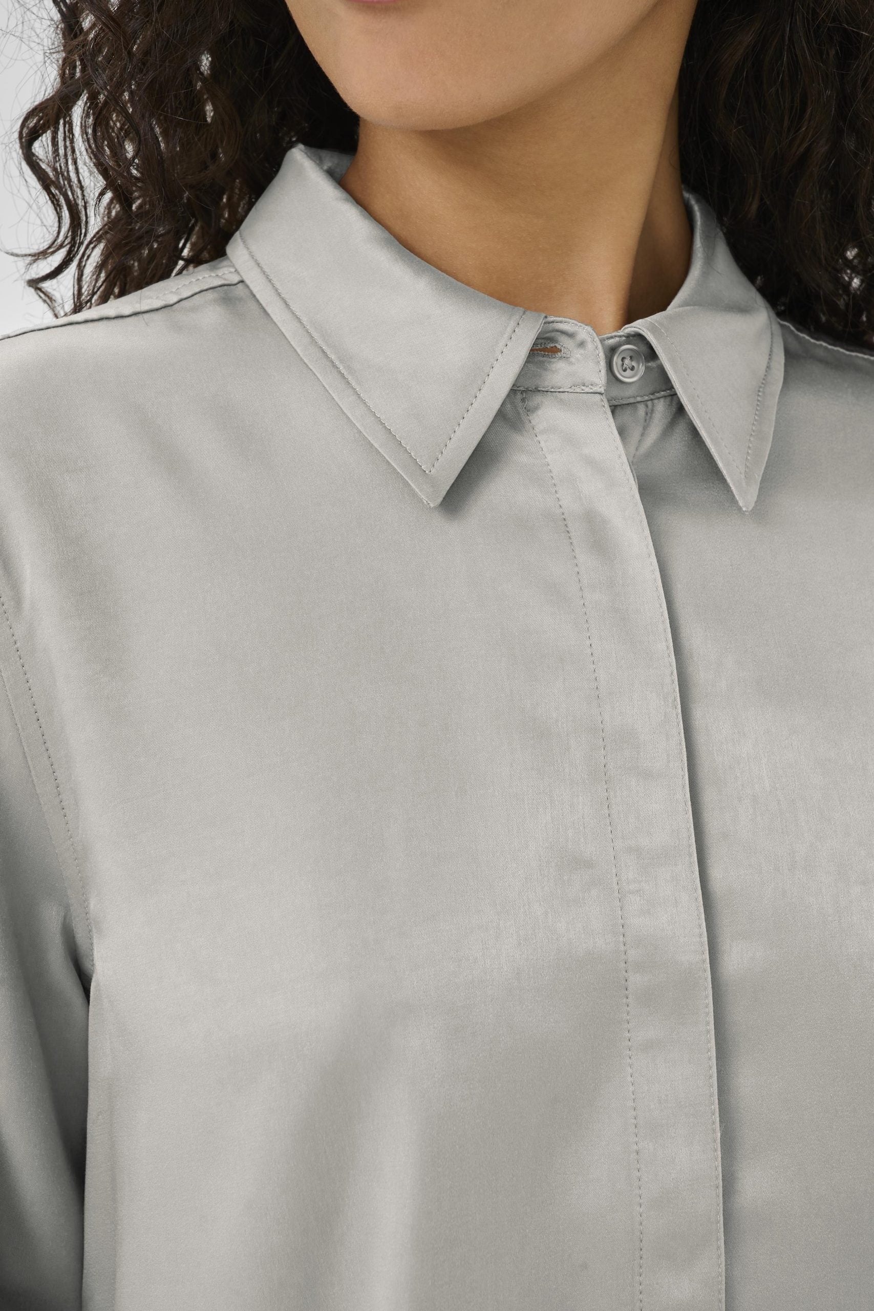 My Essential Wardrobe EstelleMW Short Shirt Blouse moon mist