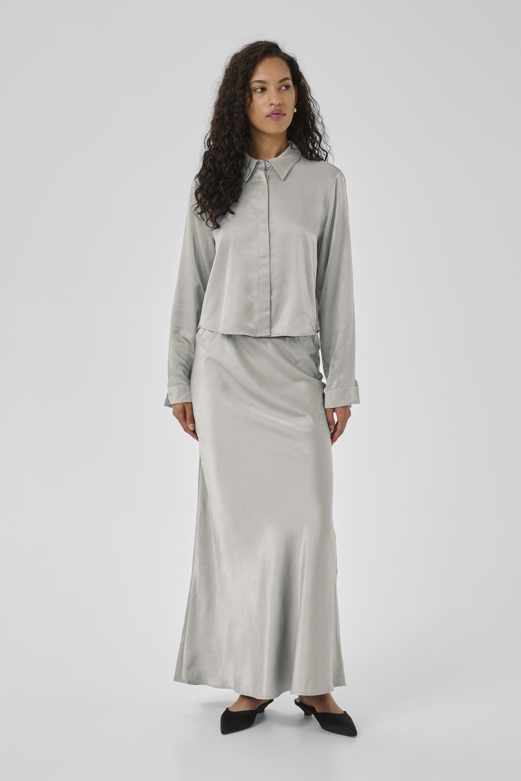 My Essential Wardrobe EstelleMW Short Shirt Blouse moon mist