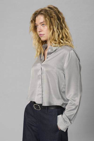 My Essential Wardrobe EstelleMW Short Shirt Blouse moon mist