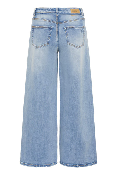 My Essential Wardrobe Jeans Karo 144 Mid X-Wide Broek L34 light blue wash