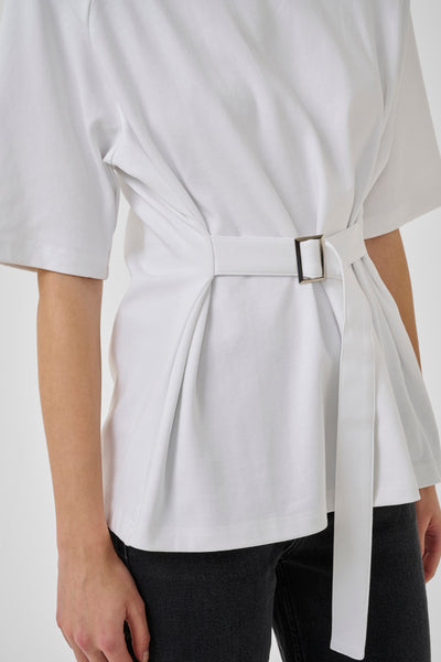 My Essential Wardrobe Apir Belt Tee snow white