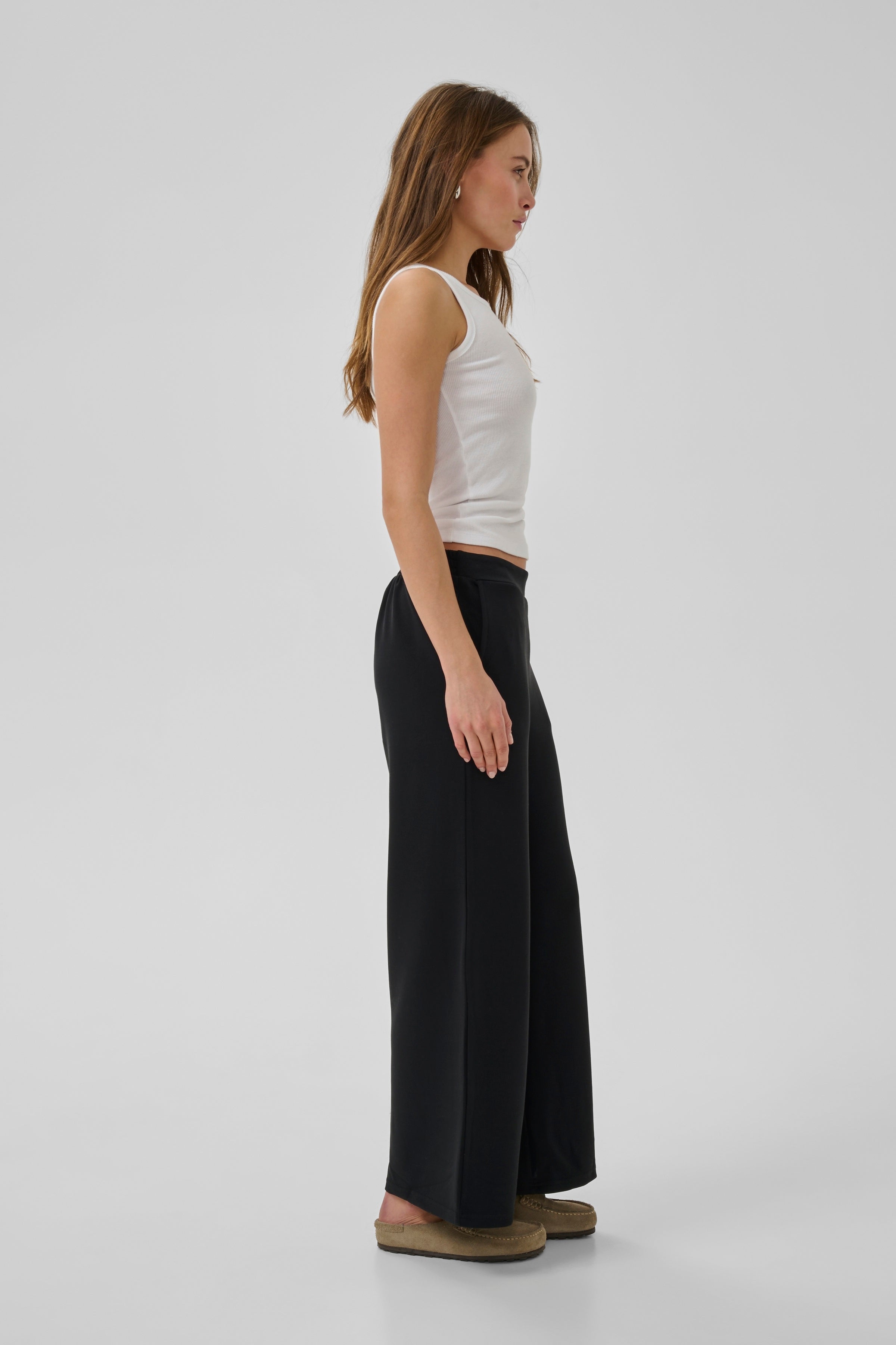 My Essential Wardrobe MWHelle Wide Pant zwart