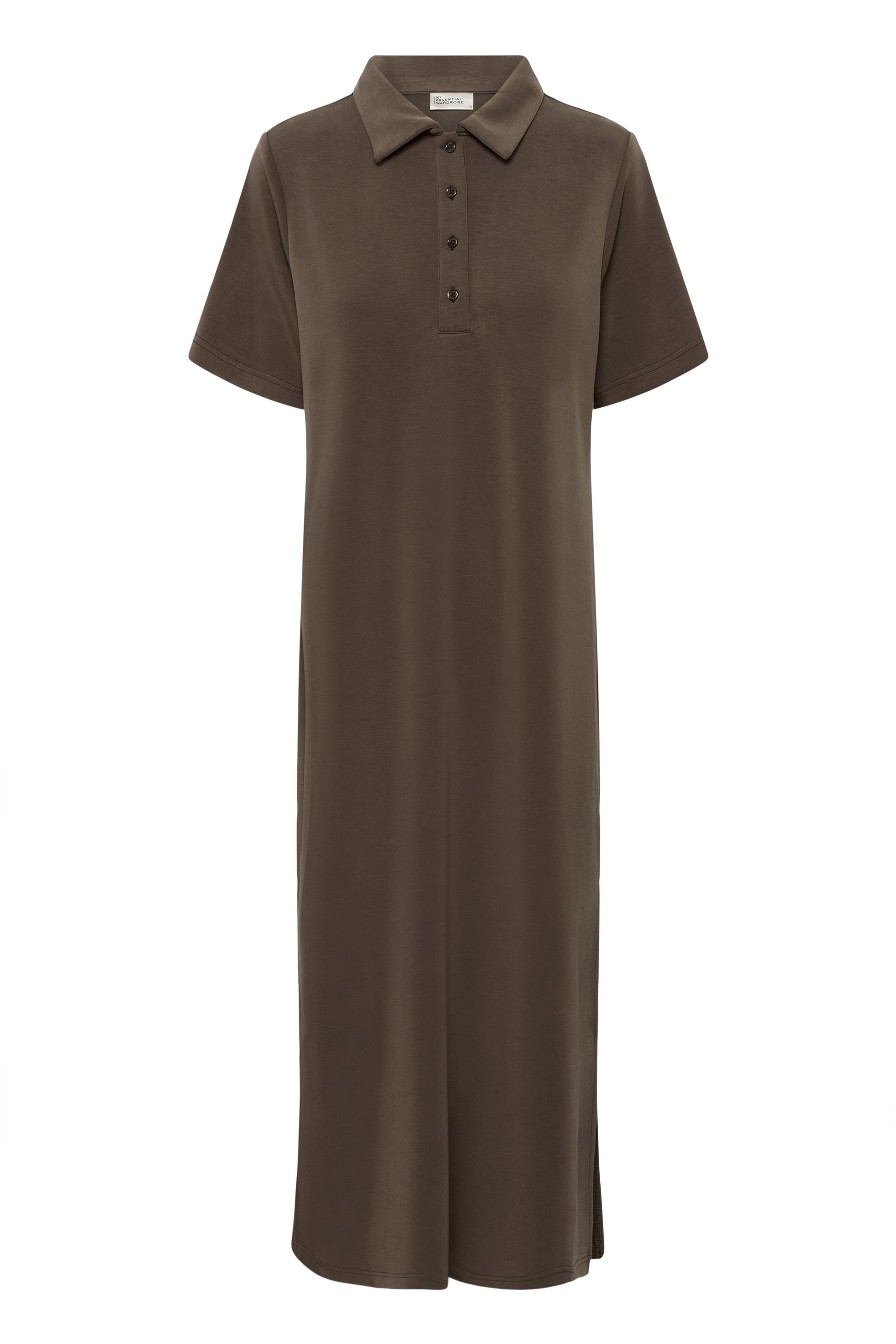 My Essential Wardrobe MWHelle Polo Long Dress major brown