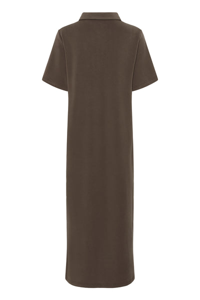 My Essential Wardrobe MWHelle Polo Long Dress major brown