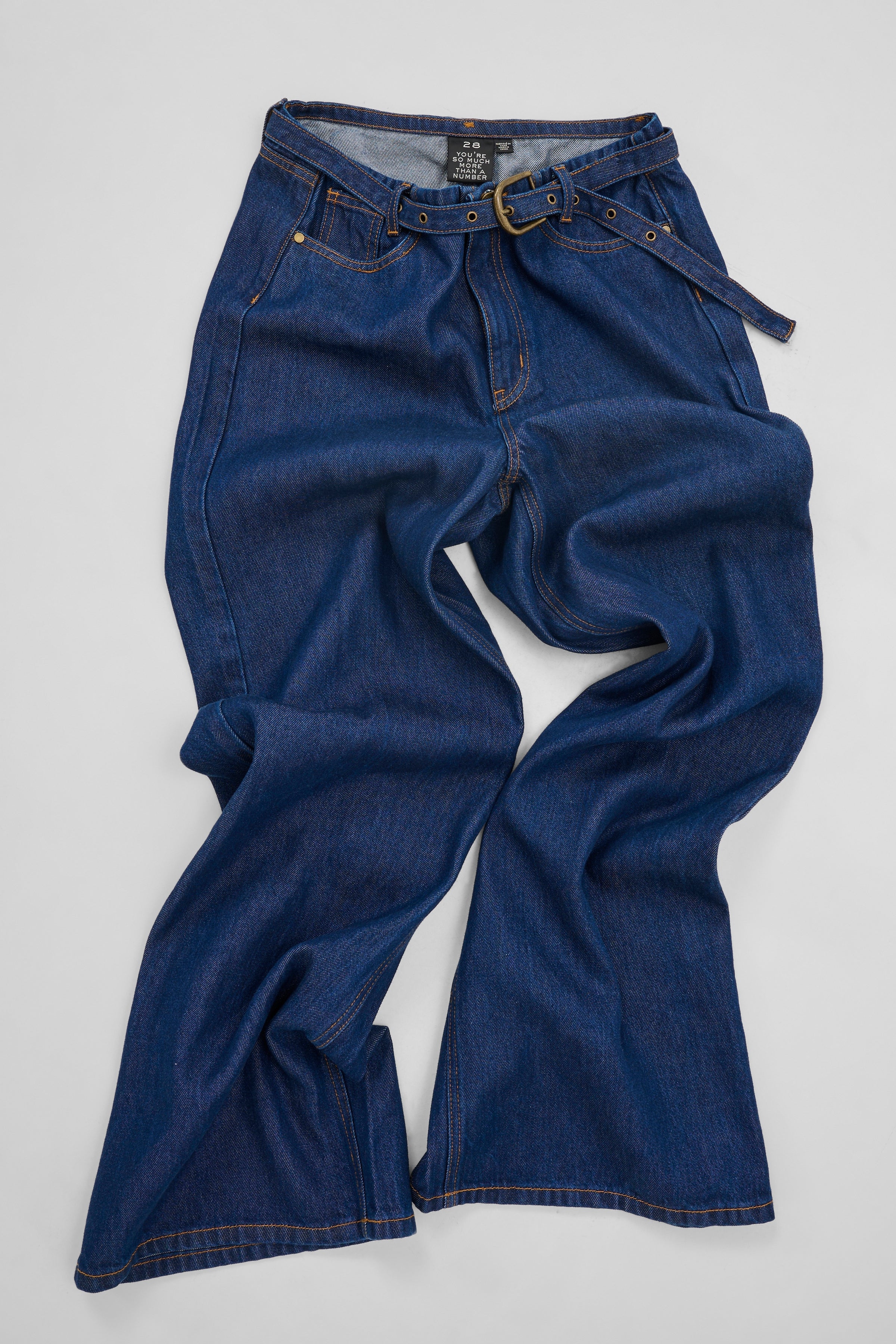 My Essential Wardrobe Tasma 181 Mid X Wide L34 dark blue unwash