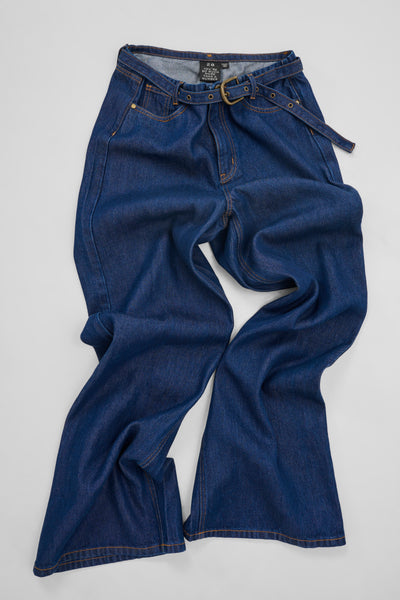 My Essential Wardrobe Tasma 181 Mid X Wide L34 dark blue unwash