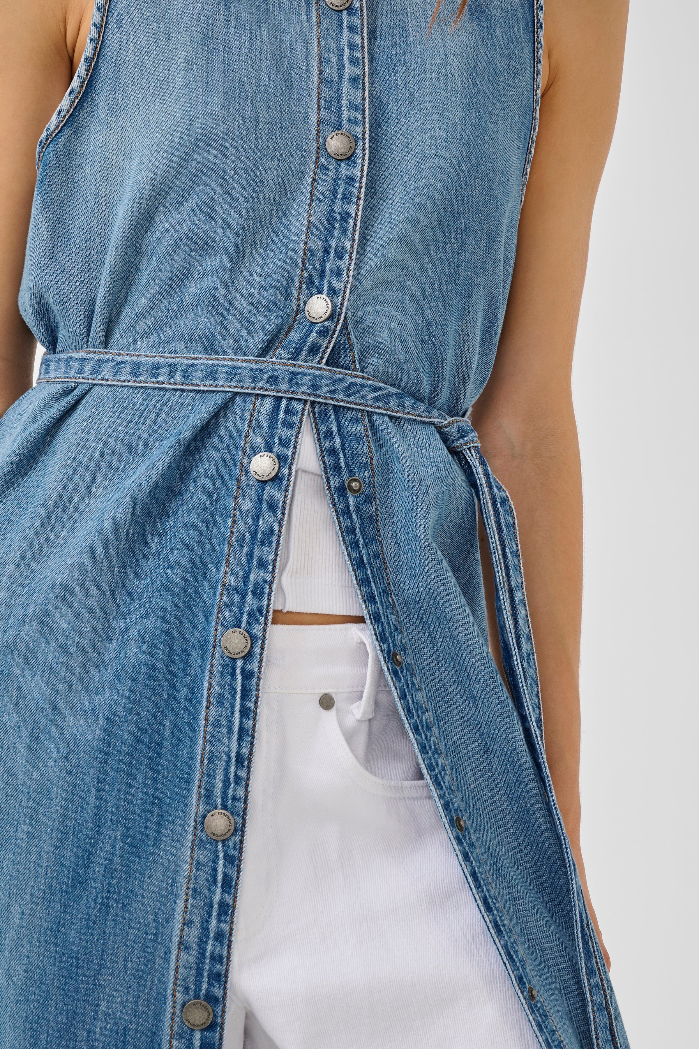 My Essential Wardrobe MWHilma 171 Jurk medium clear blue wash