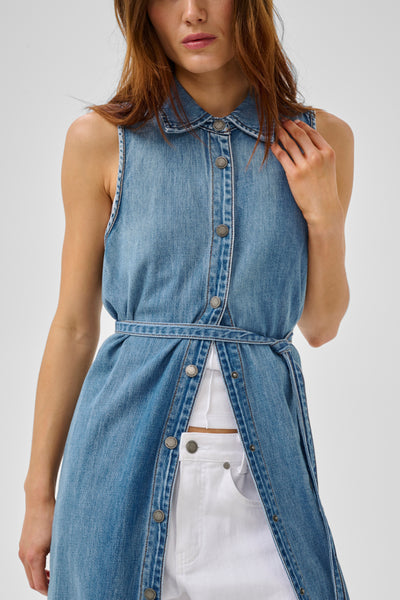 My Essential Wardrobe MWHilma 171 Jurk medium clear blue wash