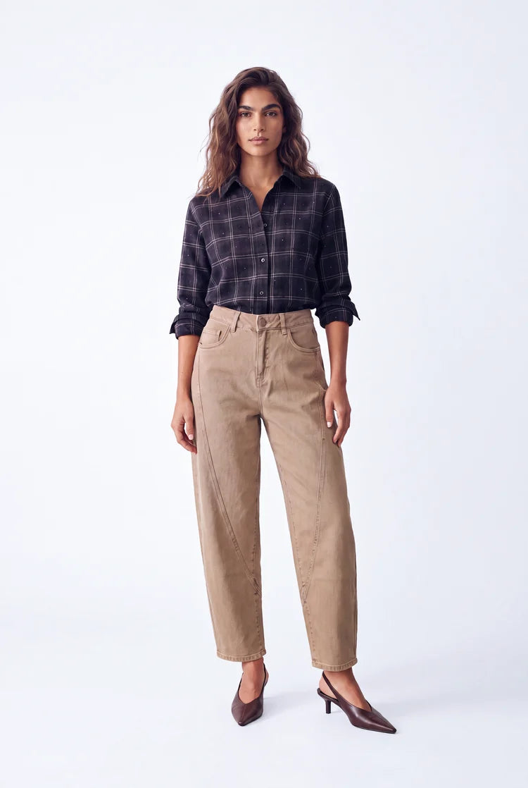 Florez Demie Blouse blue check