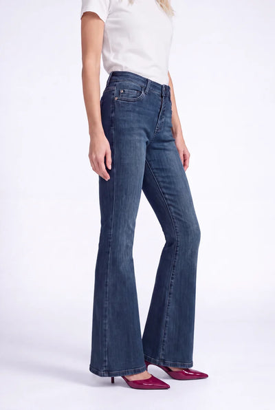 Florez Chloe Flared Jeans dark blue
