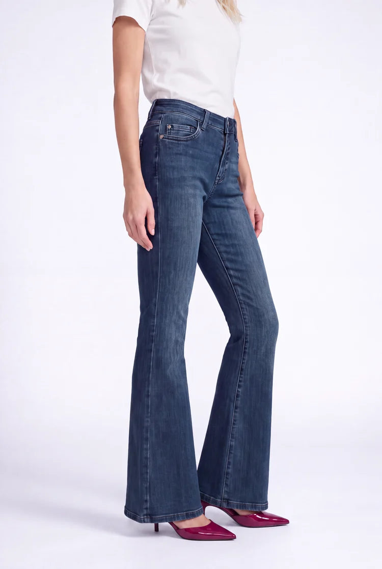 Florez Chloe Flared Jeans dark blue