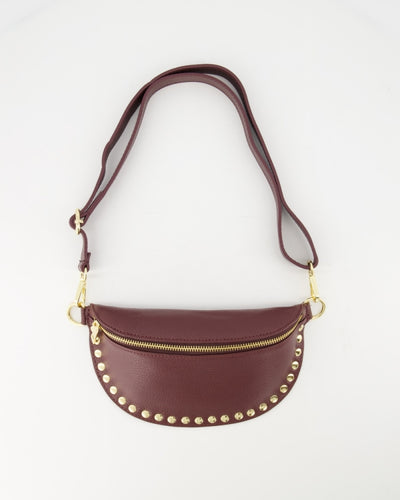 Debby Tas Leer Studs T288 bordeaux