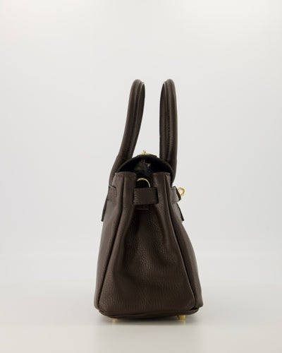 Birdie Small Handtas Leer Dark Brown T301