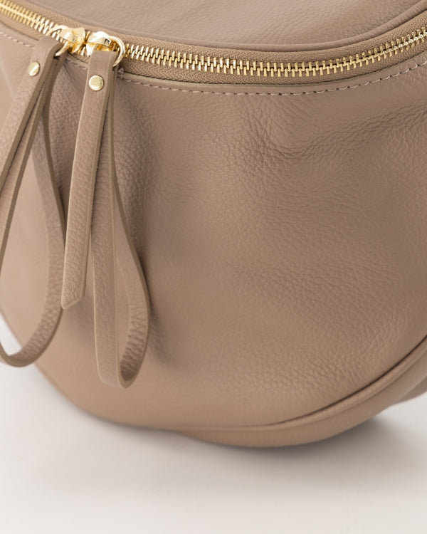 Giuliano buidel Tas Leer taupe T225